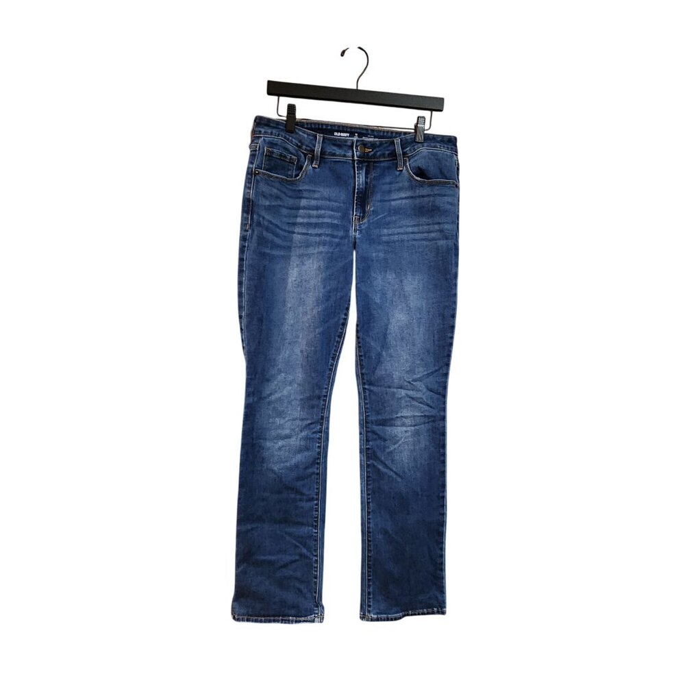 Old Navy Womens Mid-Rise Kicker Boot-Cut Jeans Size 12 Long